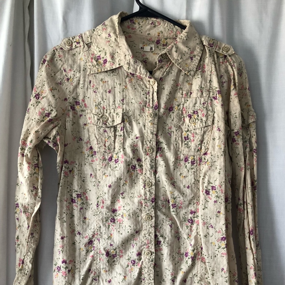Flowery flannel